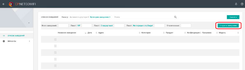С чего начать работу с личным кабинетом сервиса NETGO Wi-Fi